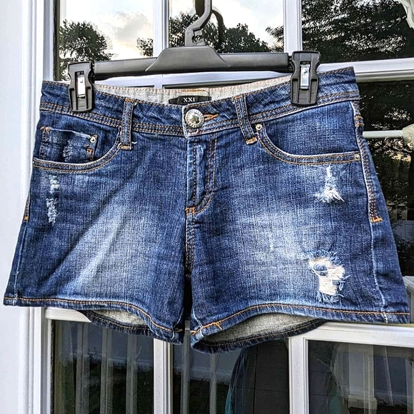 Forever 21 Pants - Forever XXI Distressed Denim Blue Jean Shorts Size 26/2